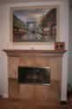 Faux Mantle to match Stone Colors